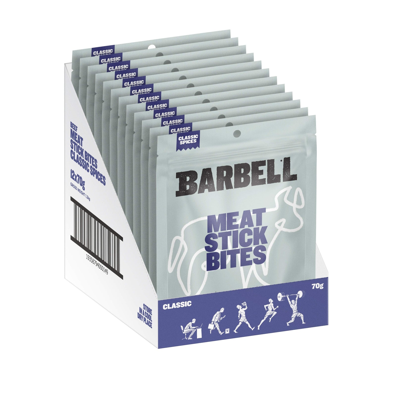 Beef Meat Stick Bites - Classic - 70G Bags