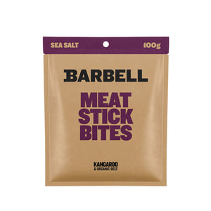 Kangaroo Meat Stick Bites - Sea Salt - 100G Bags