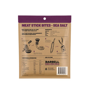 Kangaroo Meat Stick Bites - Sea Salt - 100G Bags