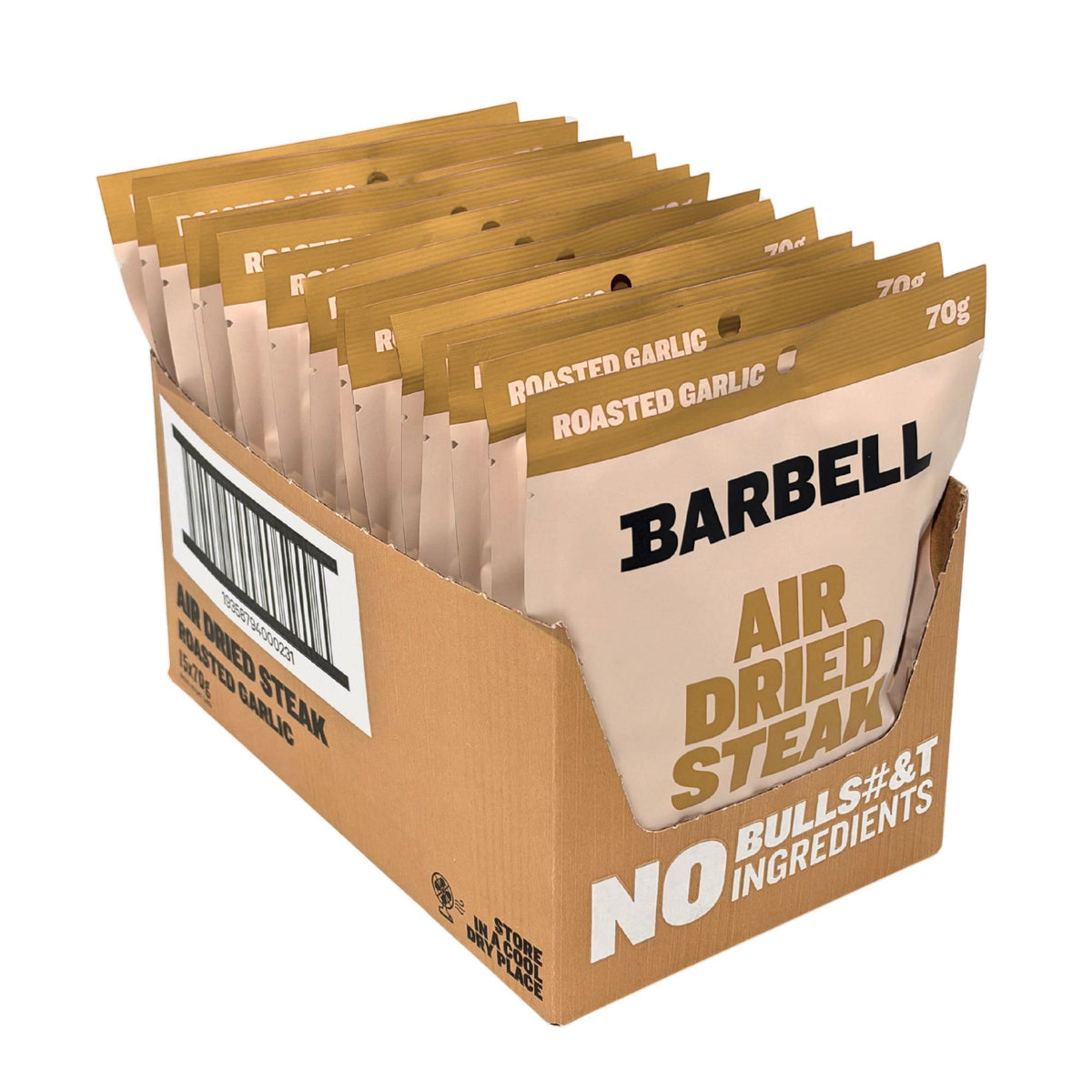 Roasted Garlic Biltong 15 x 70g carton