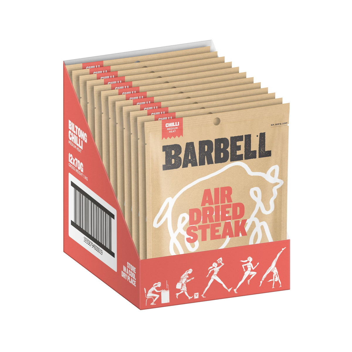 Biltong Chilli (70G) Barbell Foods